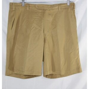 ORVIS Men's 38 Tan Shorts Signature Collection Silk Cotton Blend